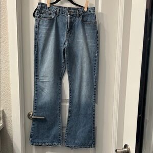 Abercrombie & Fitch 1892 Women's Flare Distressed 100% Cotton Jeans Y2K.